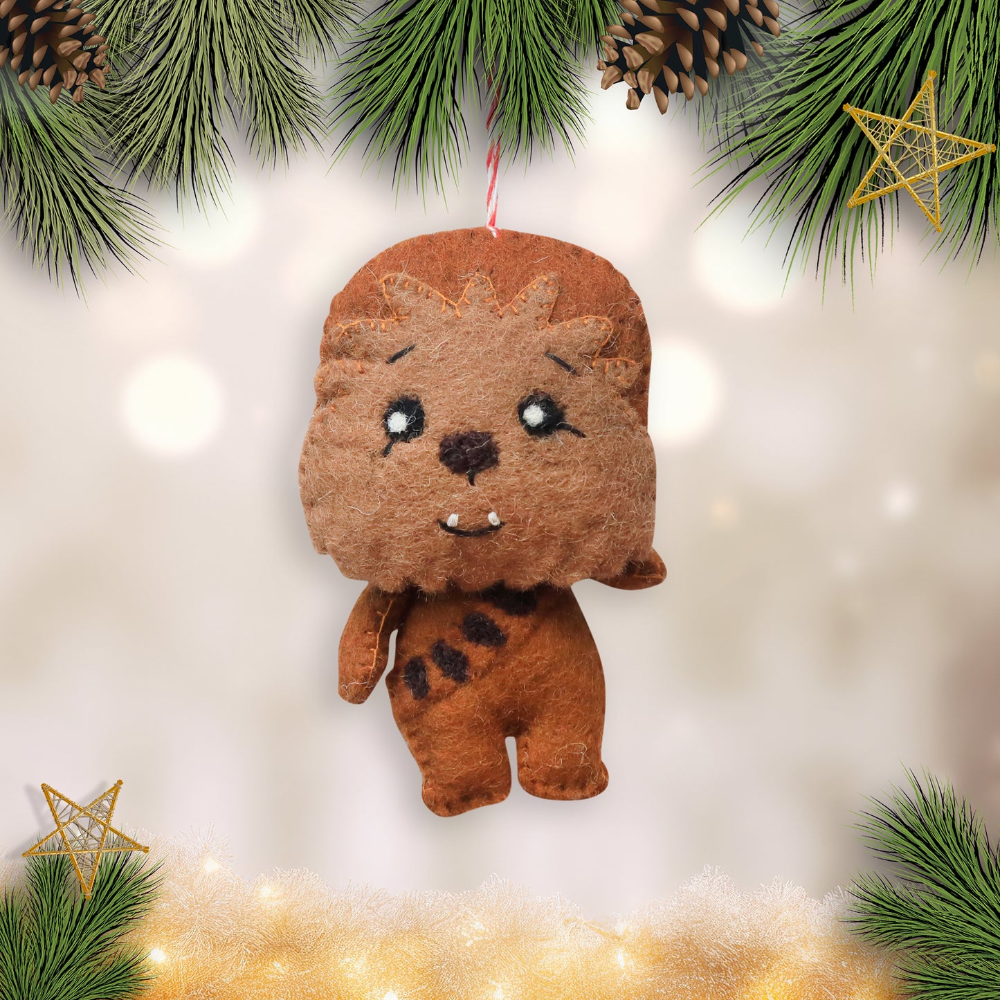 Felt Ornament - Wookiee Warrior
