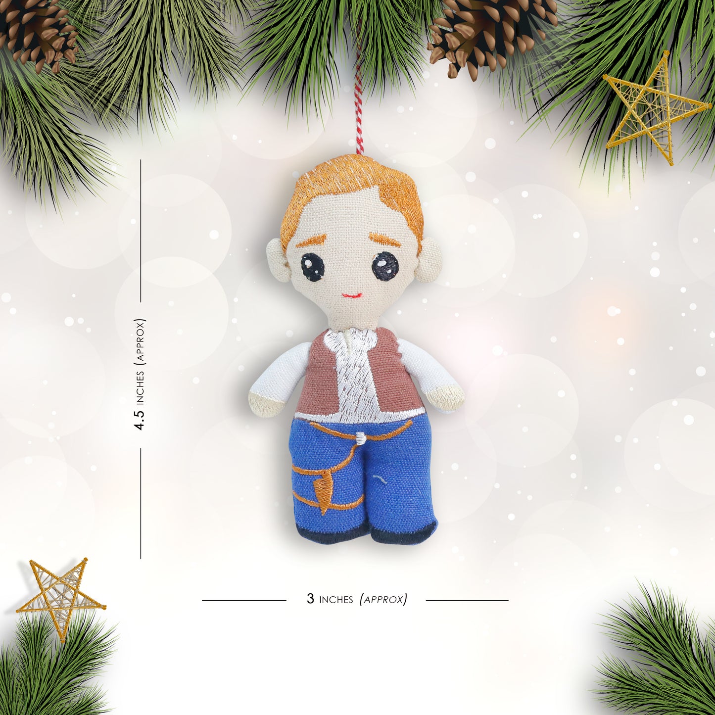 Organic Cotton Ornament - Star Runner