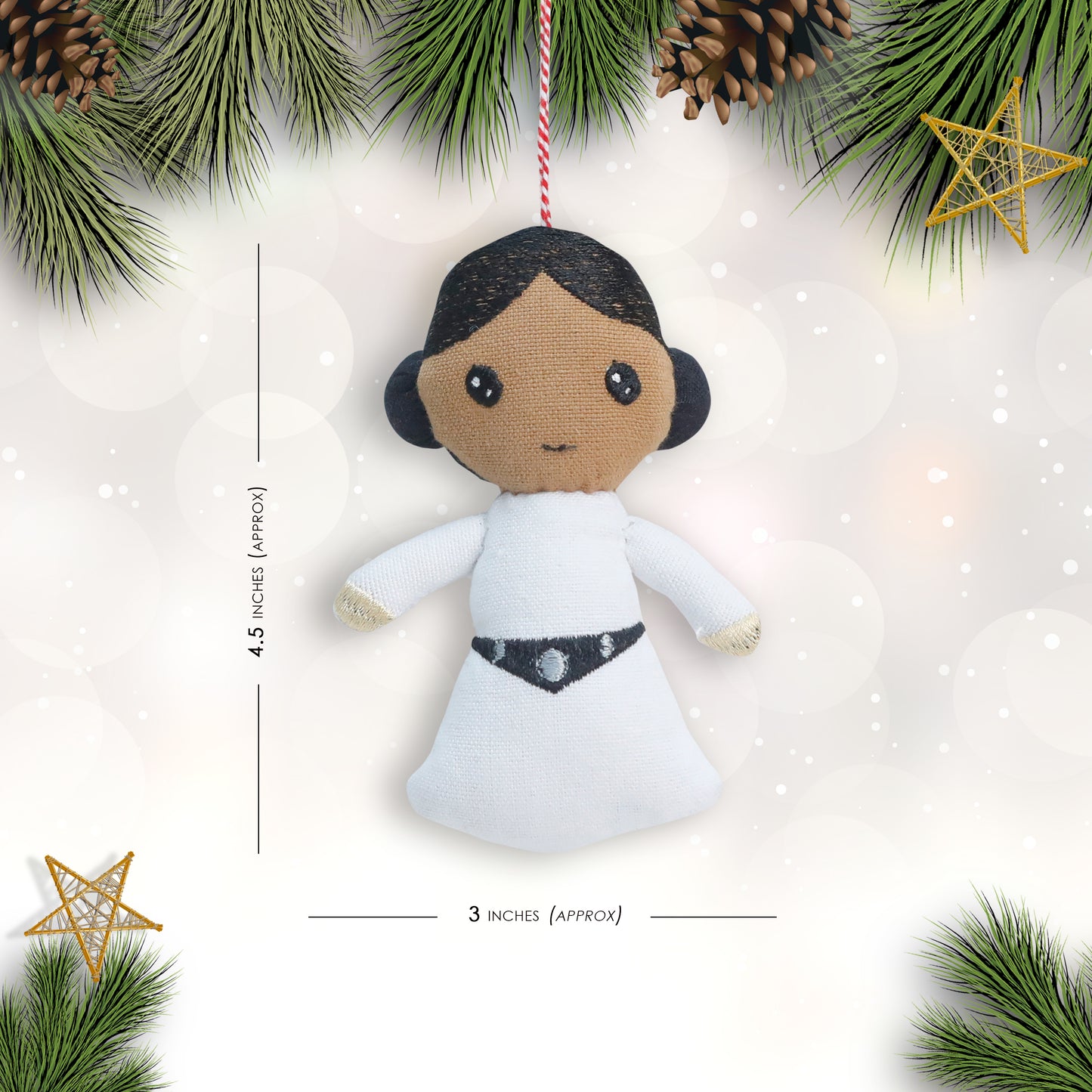 Organic Cotton Ornament - Rebel Princess