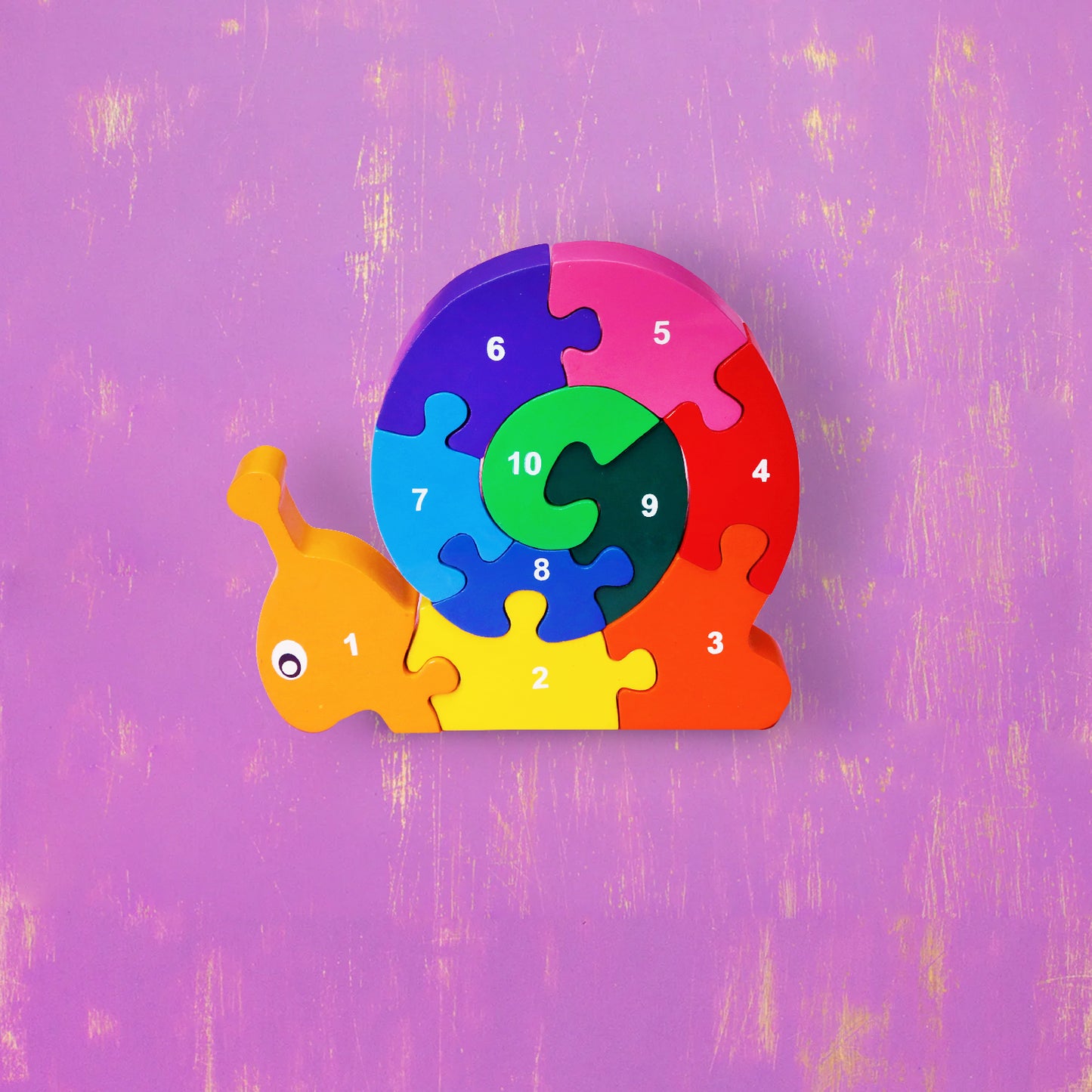 Wooden Puzzle Snail