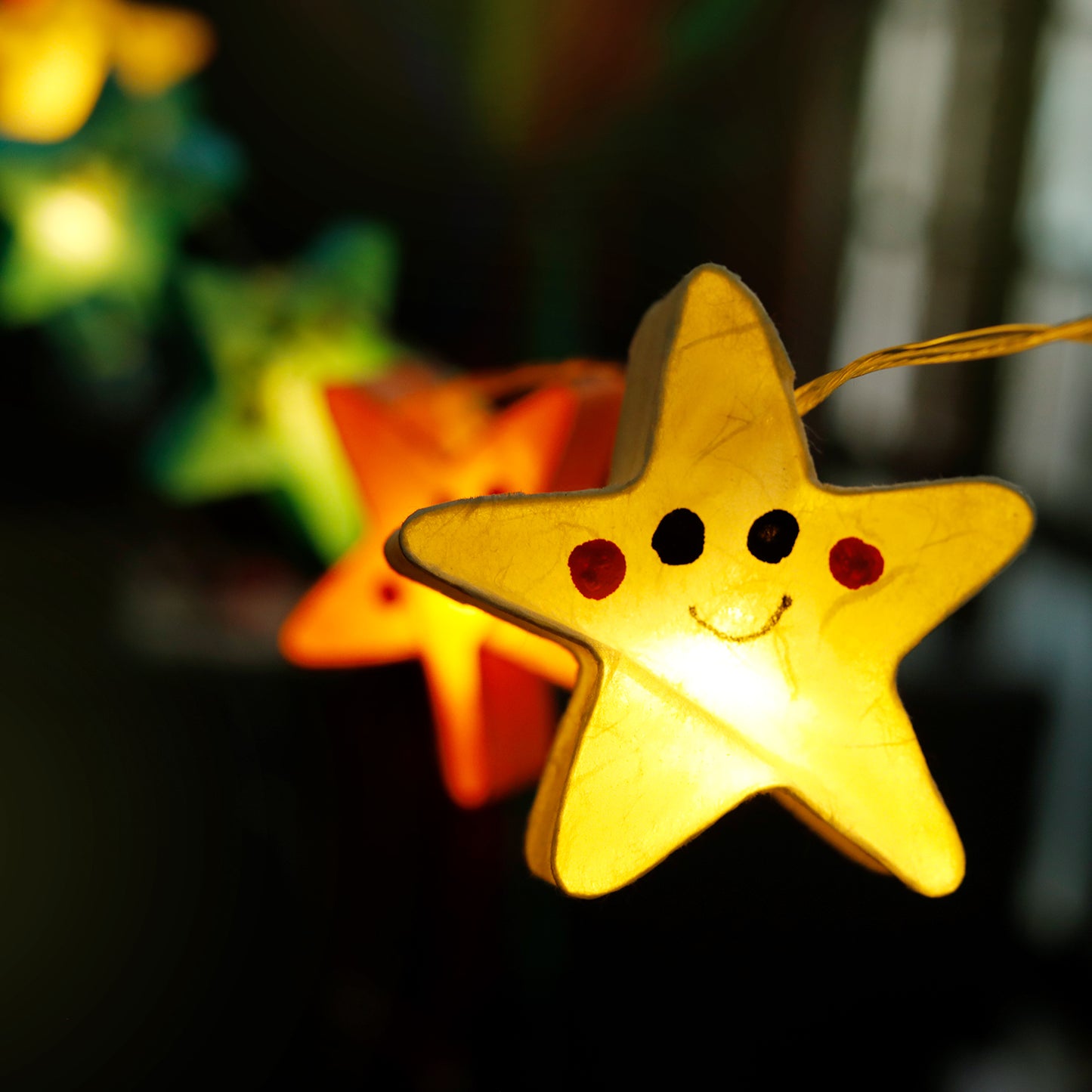 Plug-In String Lights Stars