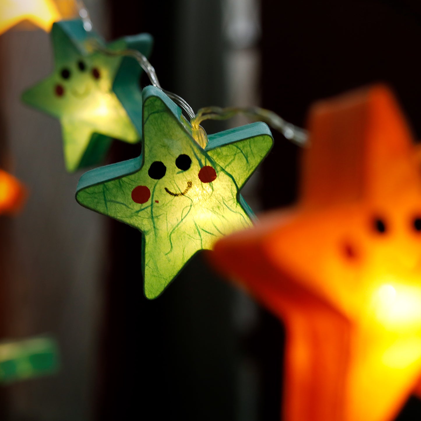 Plug-In String Lights Stars