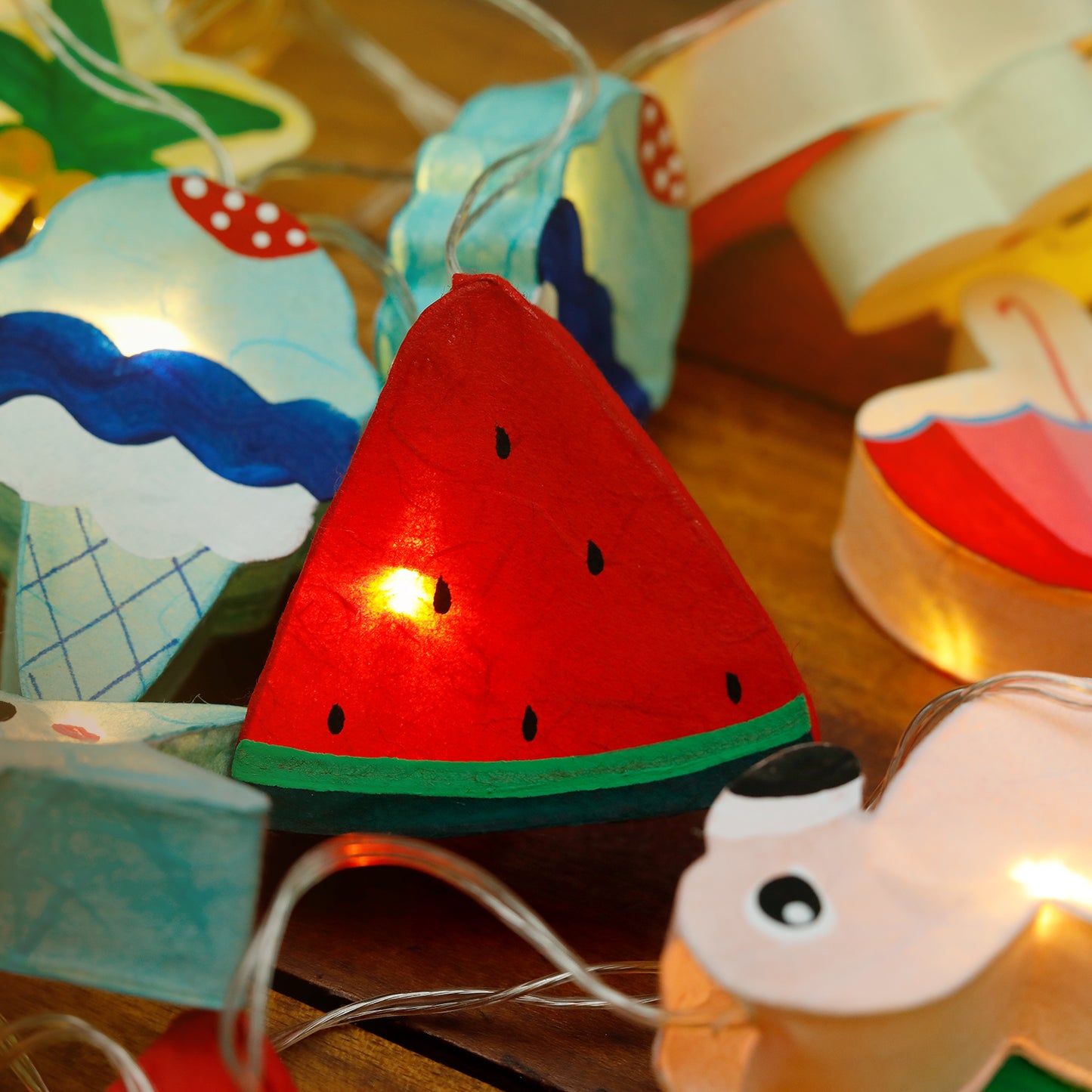 Plug-In String Lights Summer Fun