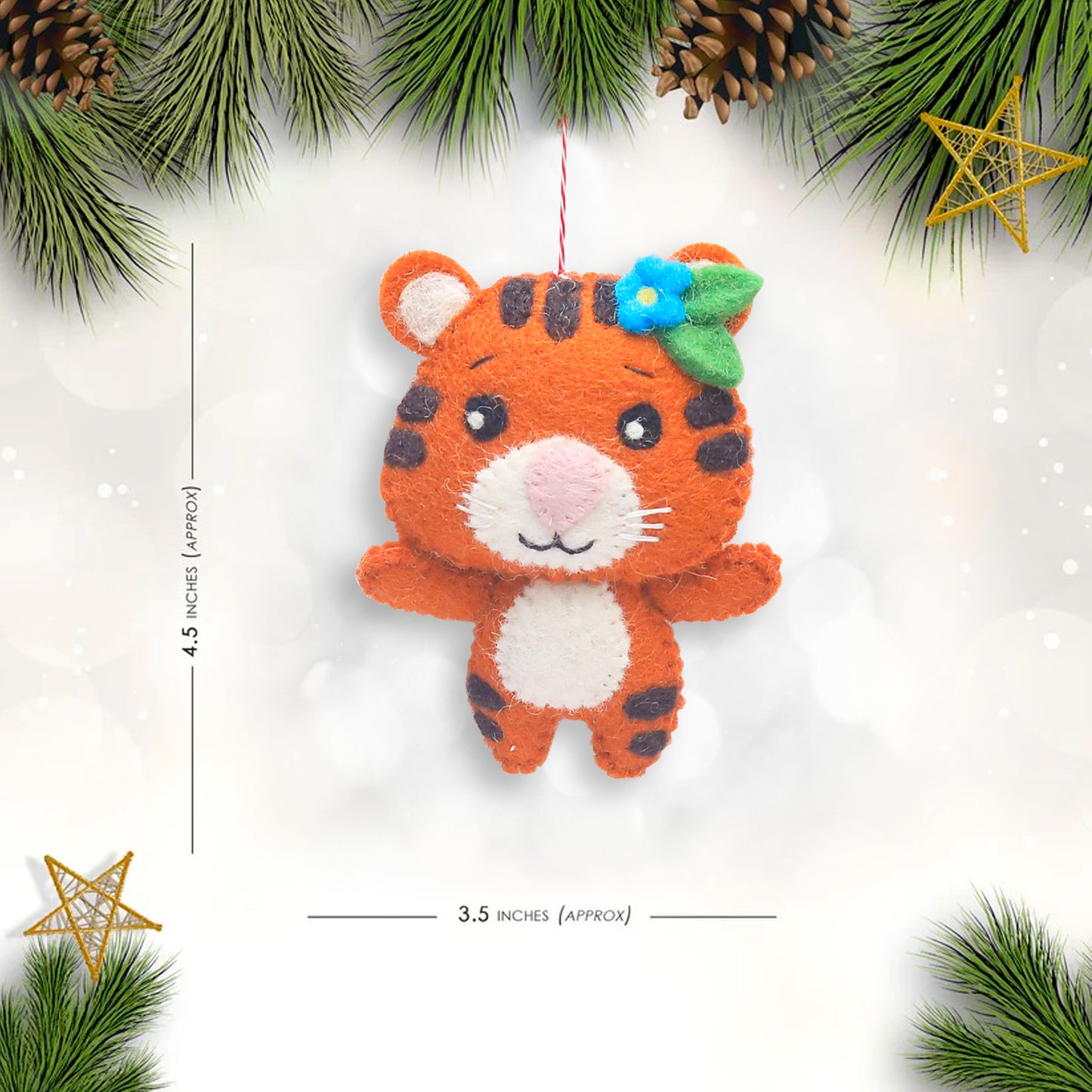 Felt Ornament Tina the Tiger