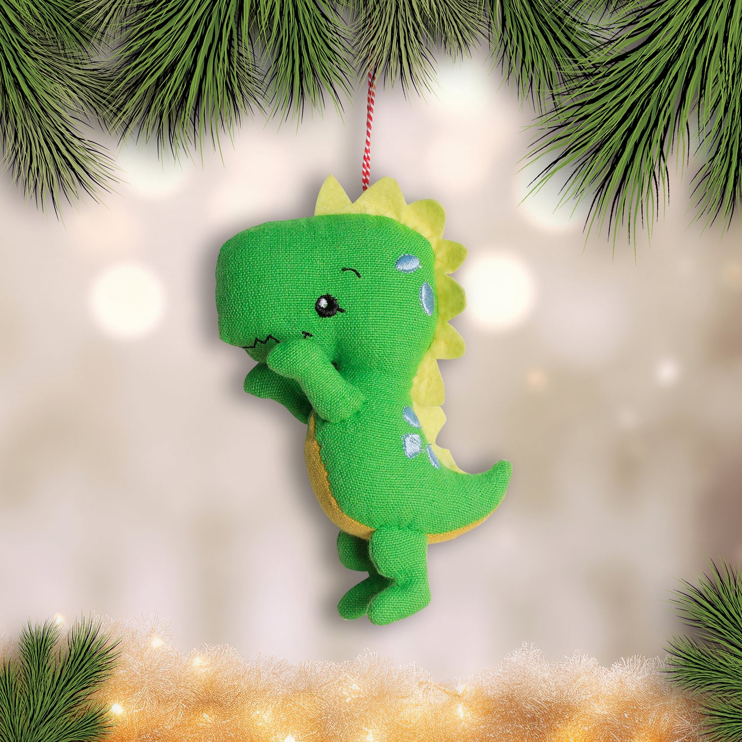Organic Cotton Ornament - Tyrannosaurus Rex Dinosaur