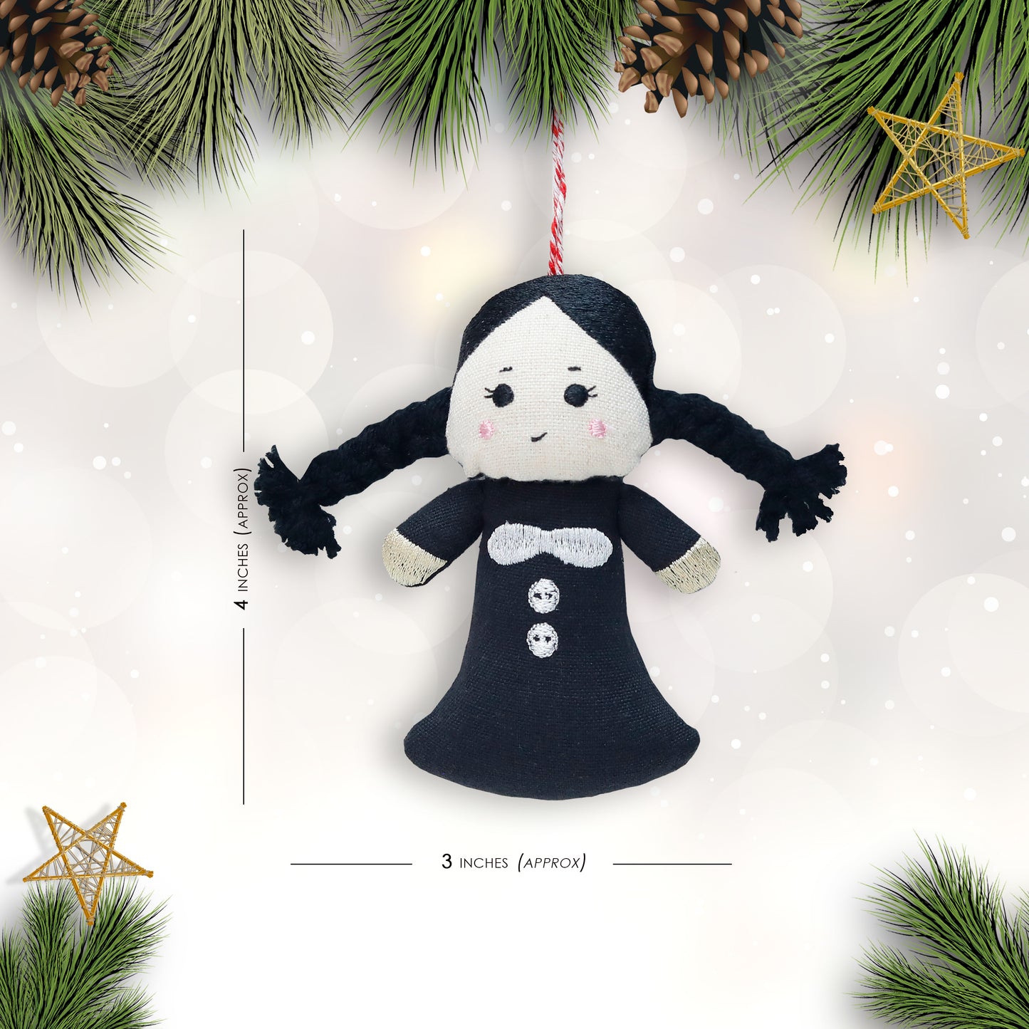 Organic Cotton Ornament - Wednesday