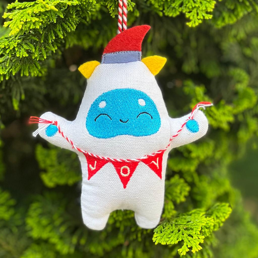Organic Cotton Ornament - Yeti
