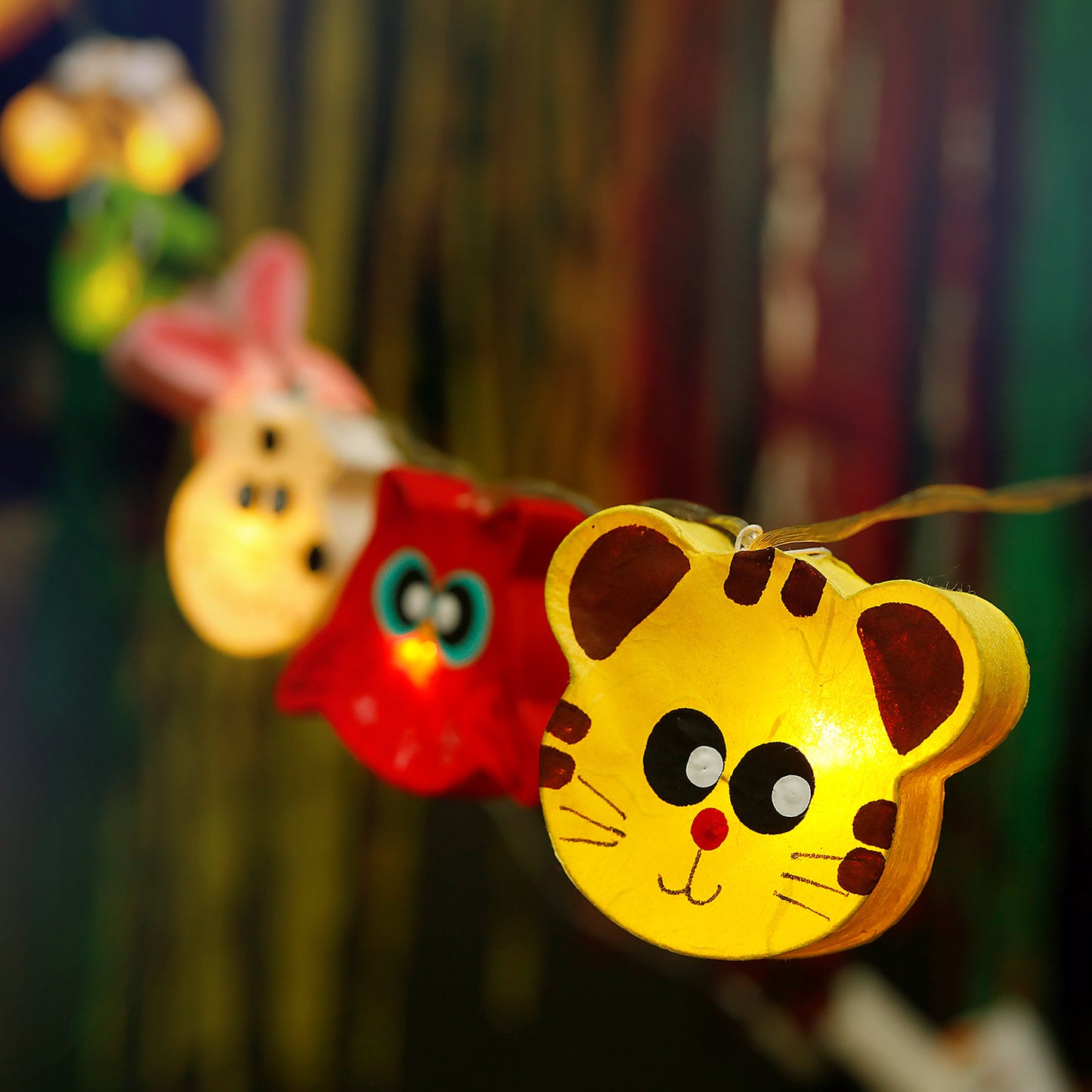 Plug-In String Lights Zoo Party