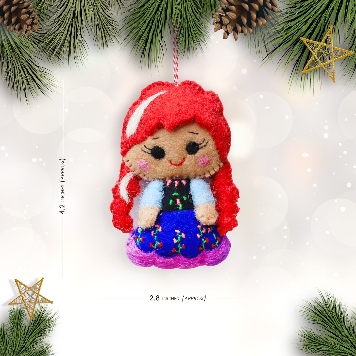 Felt Ornament - Brave Princess