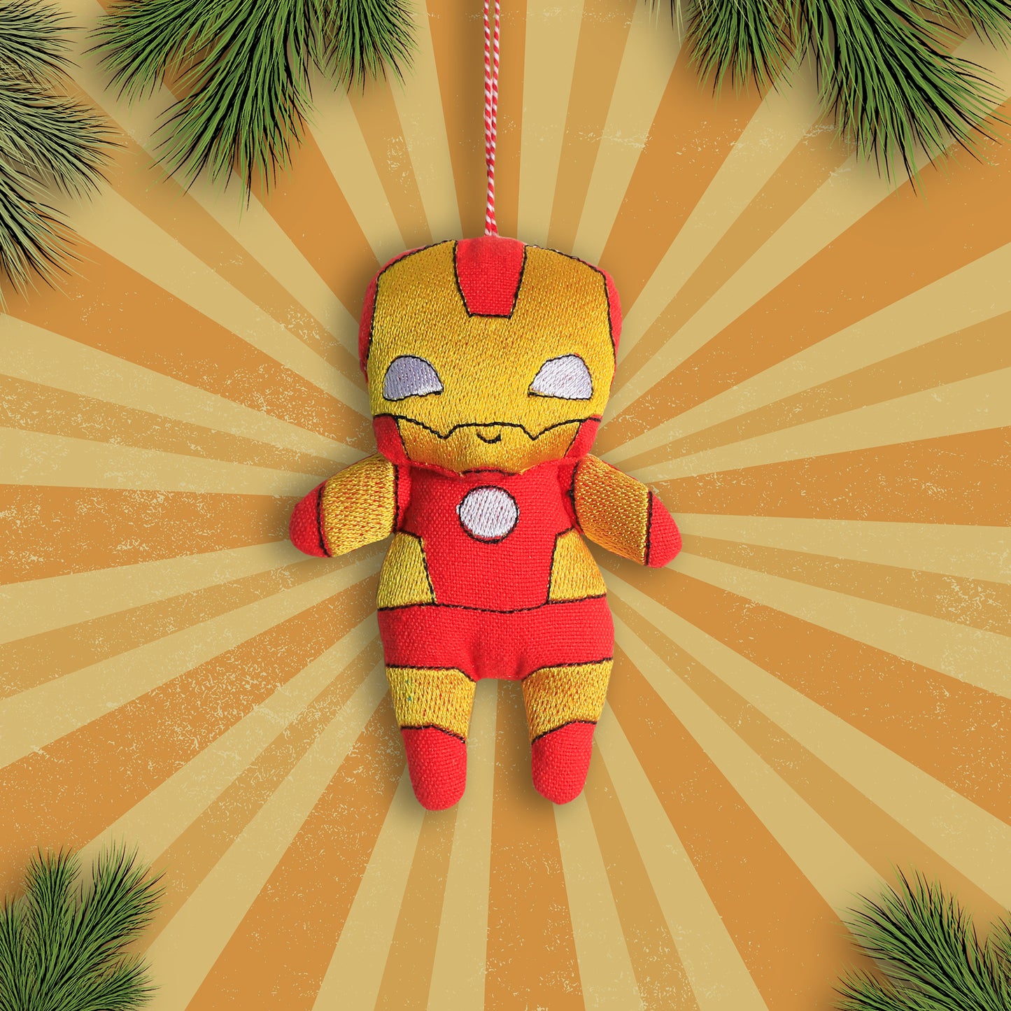 Organic Cotton Ornament - Crimson Guardian