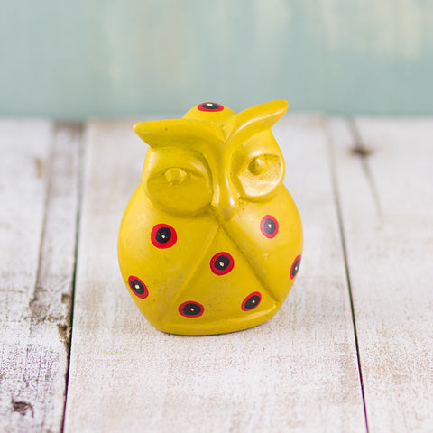 Soapstone Owl Yellow