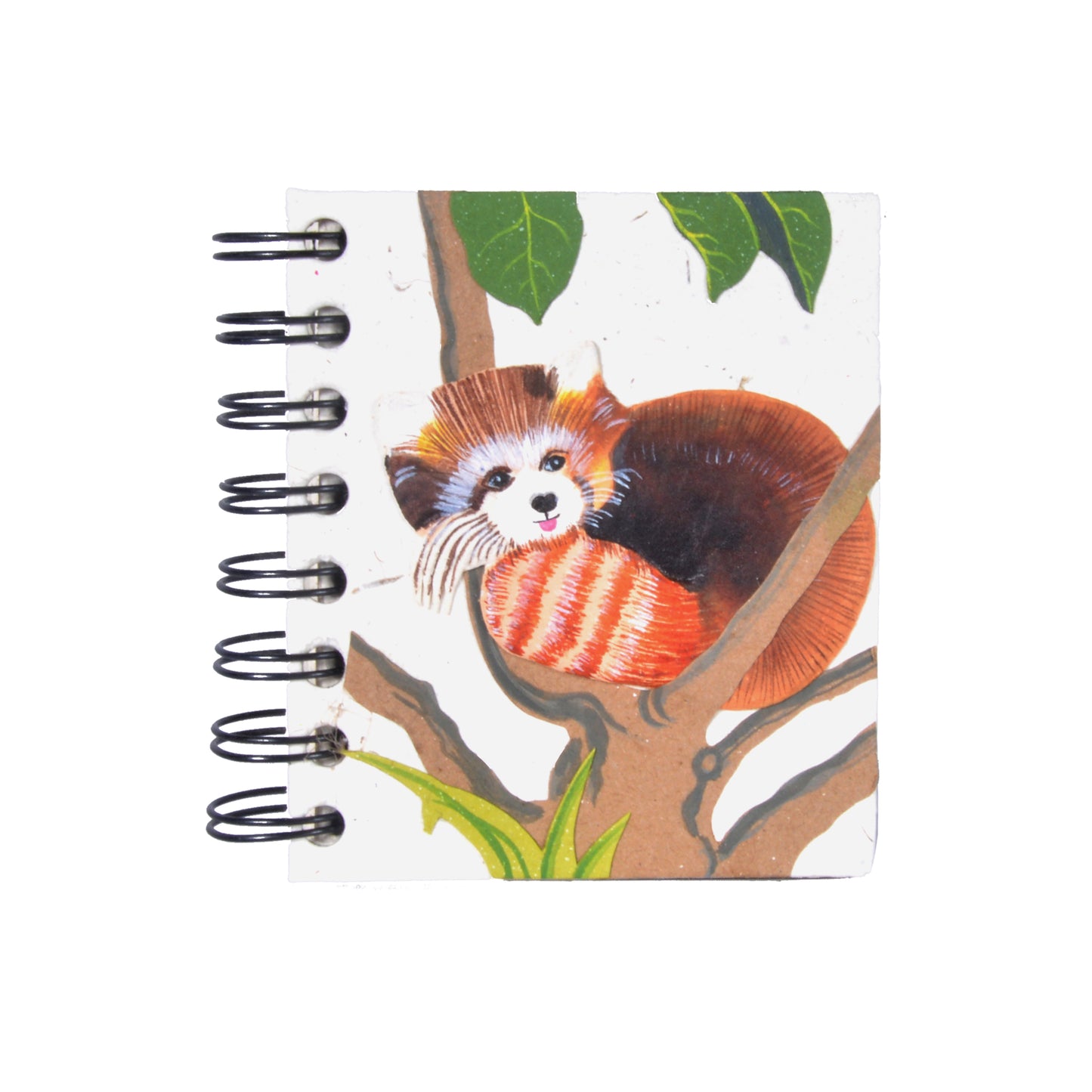 Small Notebook Red Panda Natural White