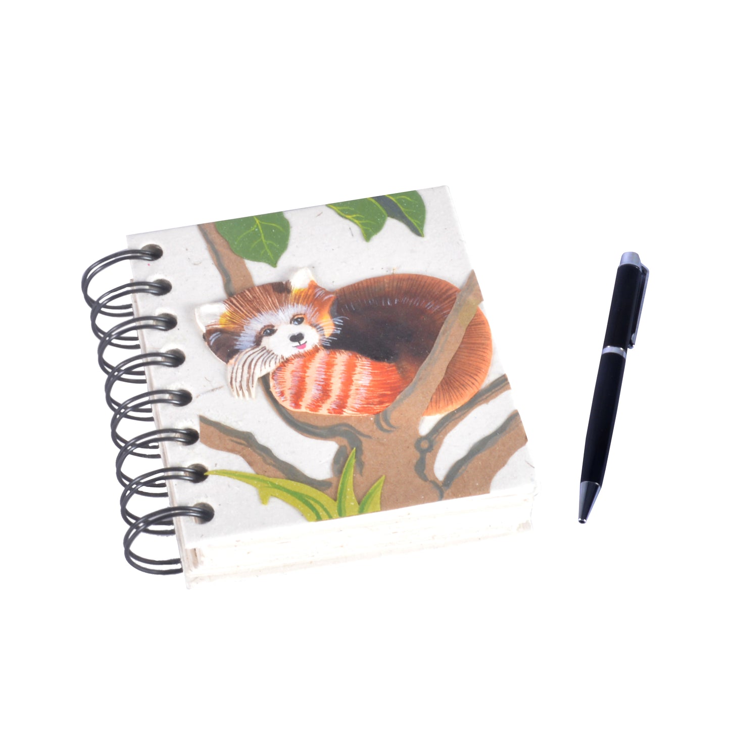 Small Notebook Red Panda Natural White
