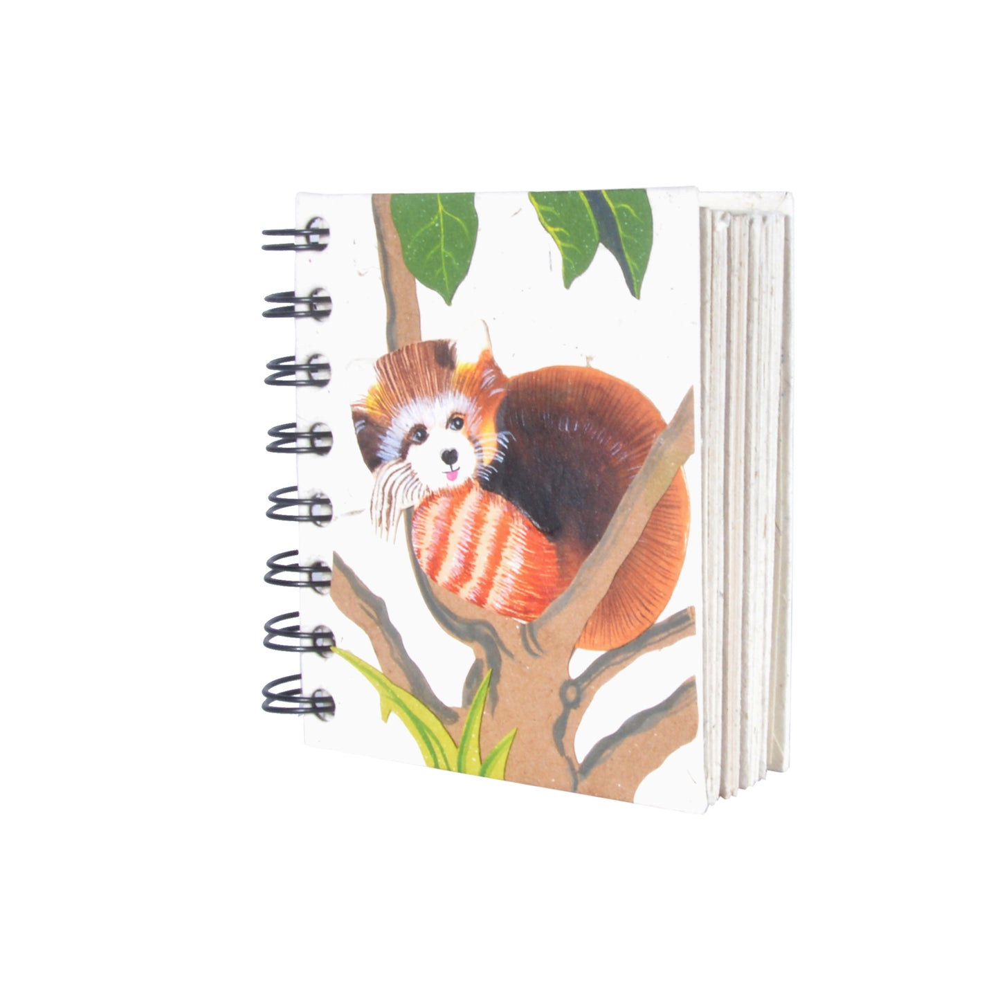 Small Notebook Red Panda Natural White