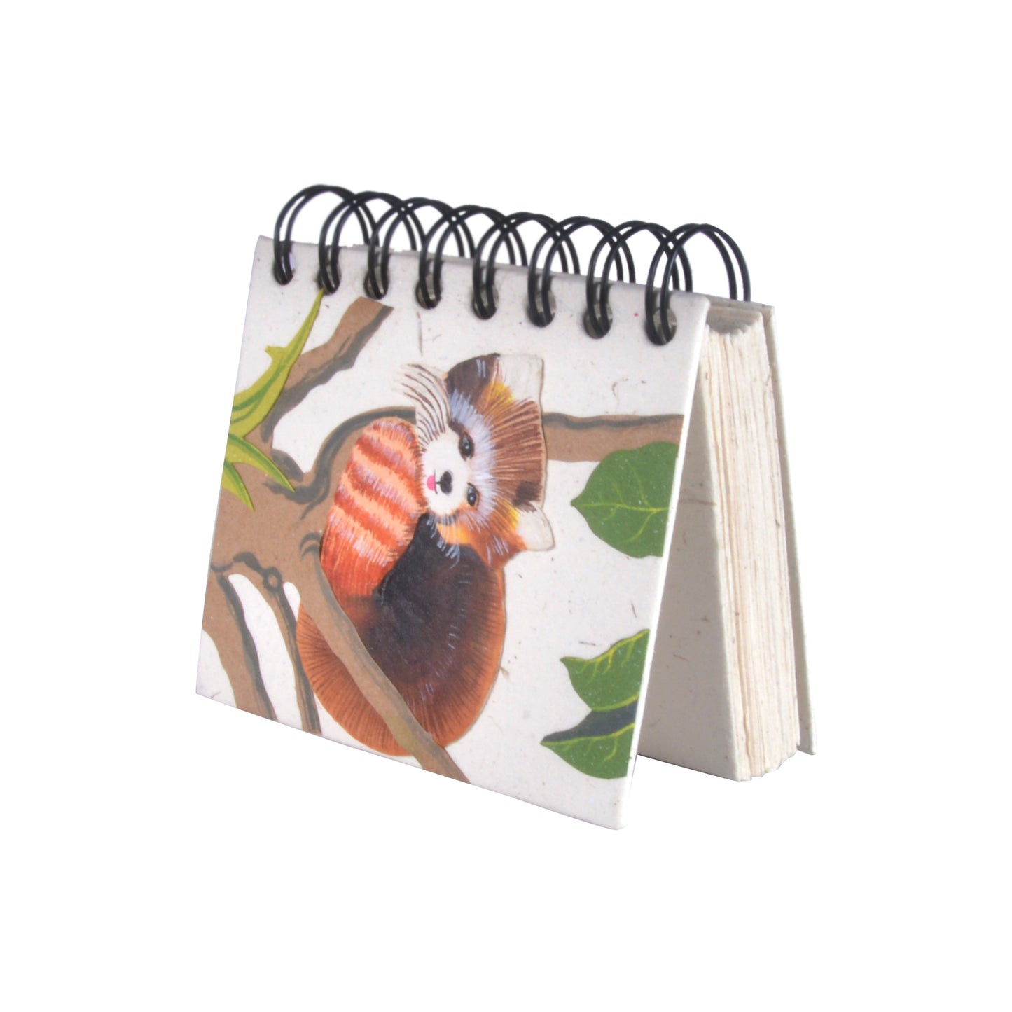 Small Notebook Red Panda Natural White