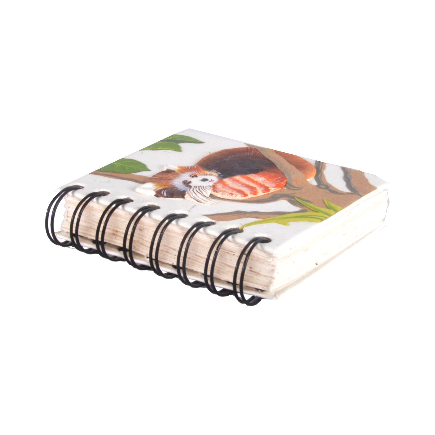 Small Notebook Red Panda Natural White
