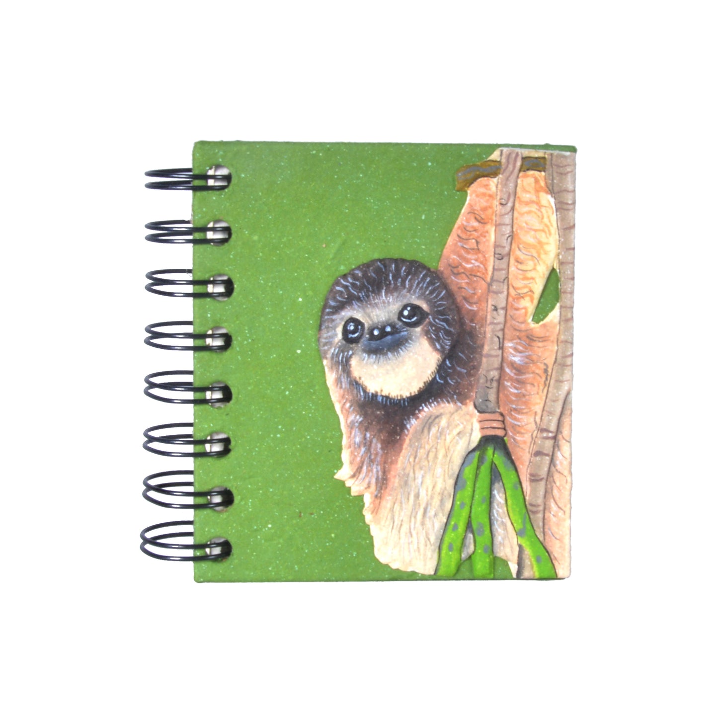 Small Notebook Three-toed Sloth Dark Green