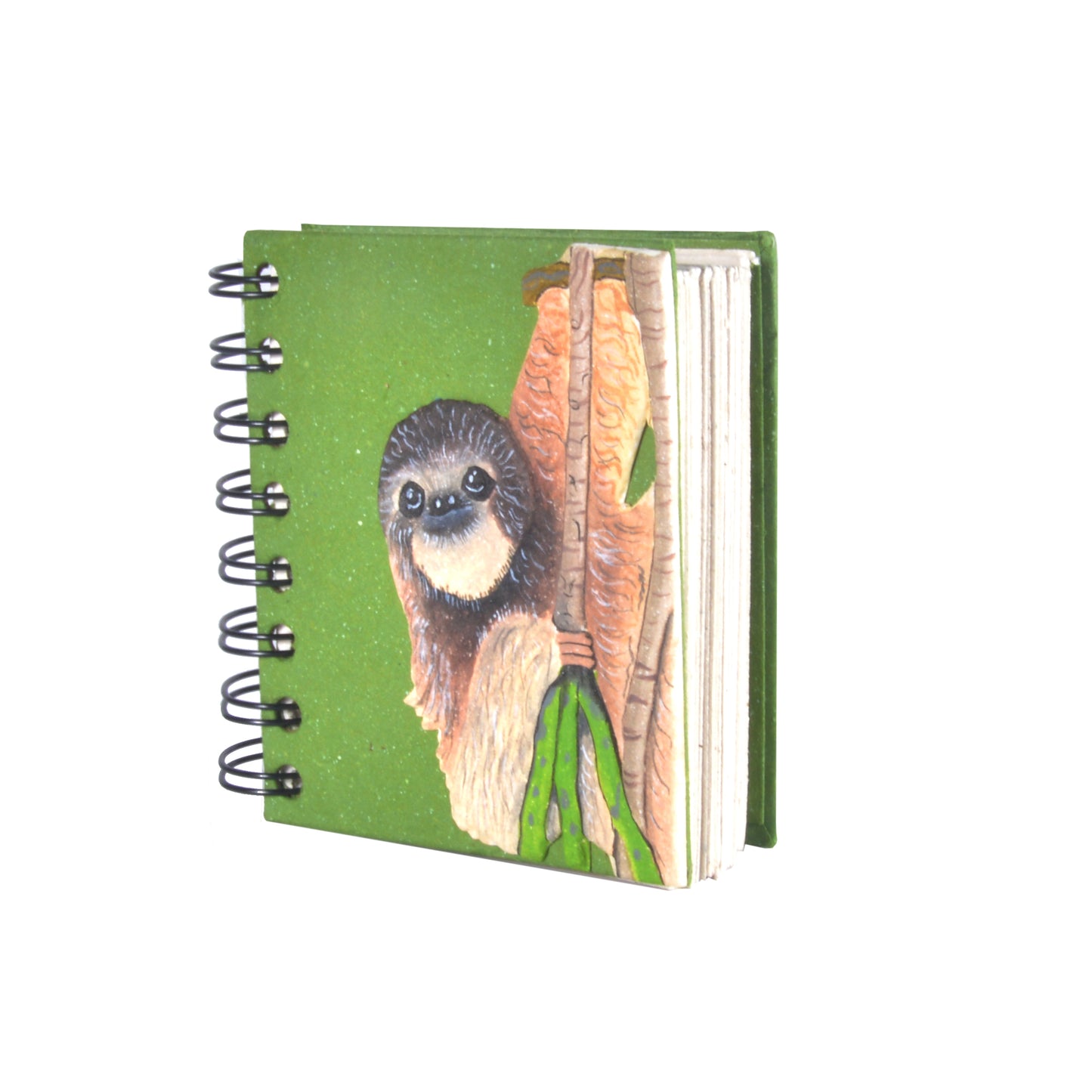 Small Notebook Three-toed Sloth Dark Green