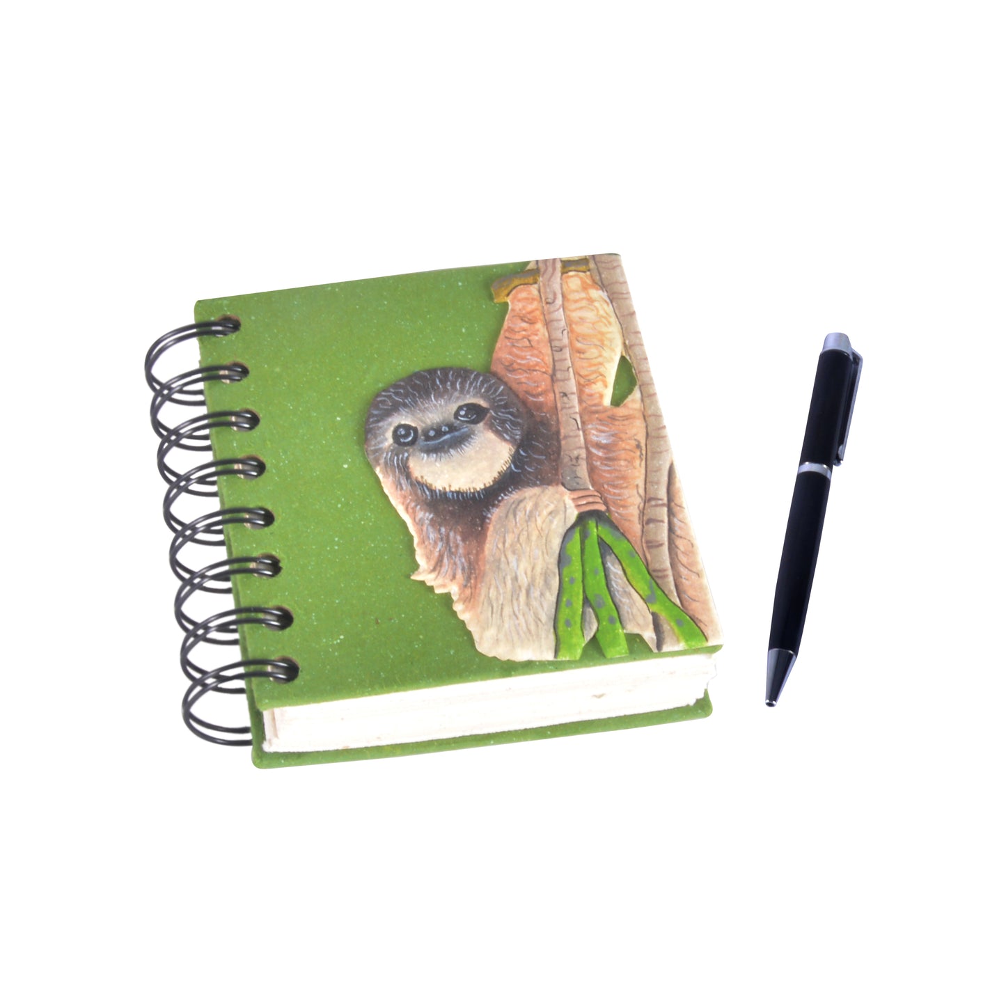 Small Notebook Three-toed Sloth Dark Green