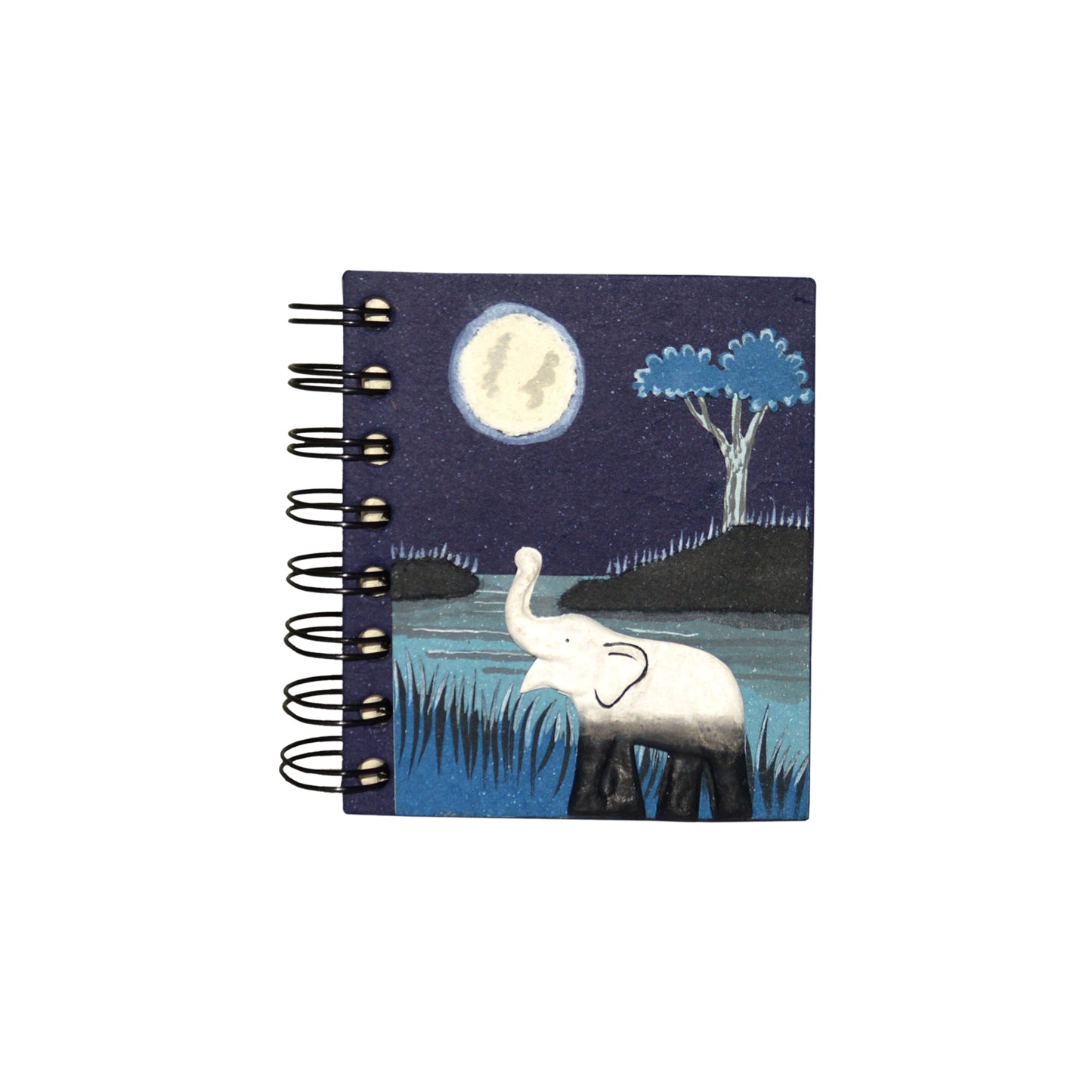 Small Notebook Elephant Midnight Blue