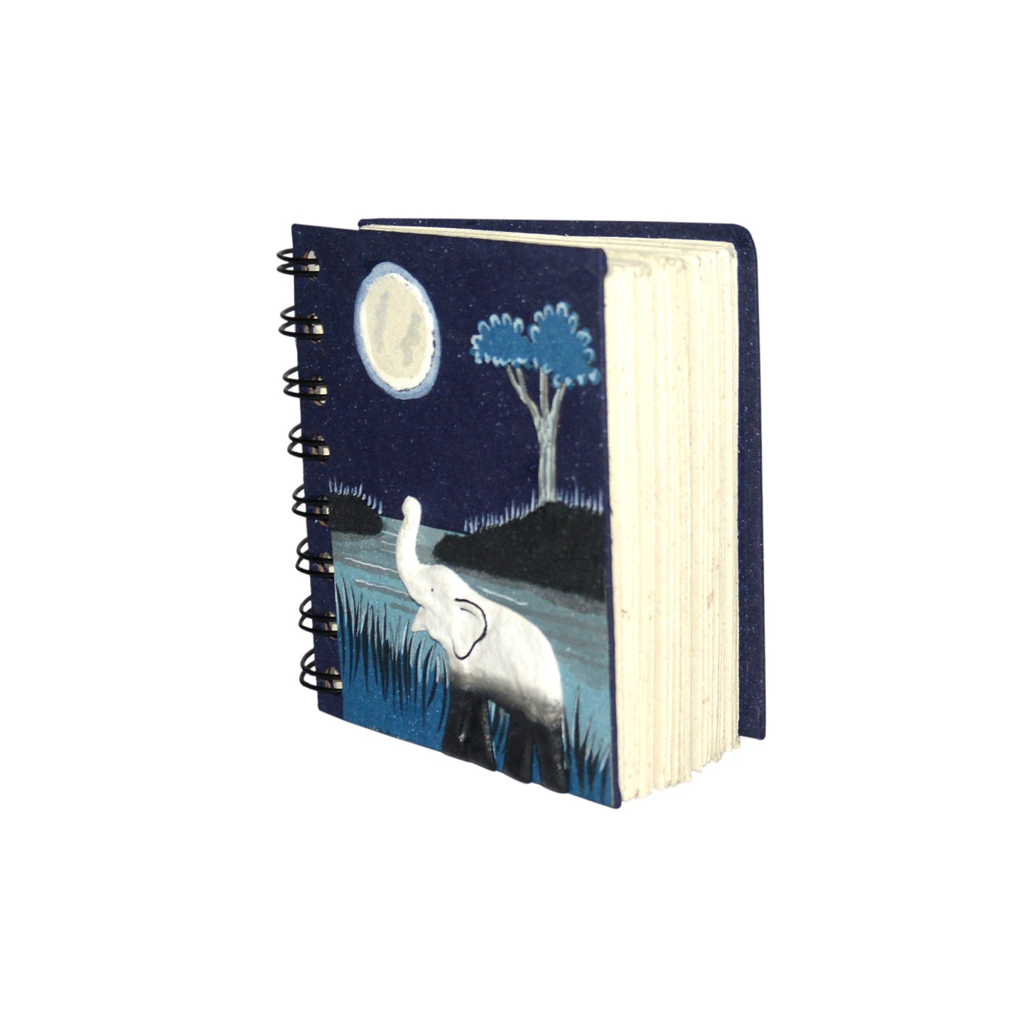Small Notebook Elephant Midnight Blue