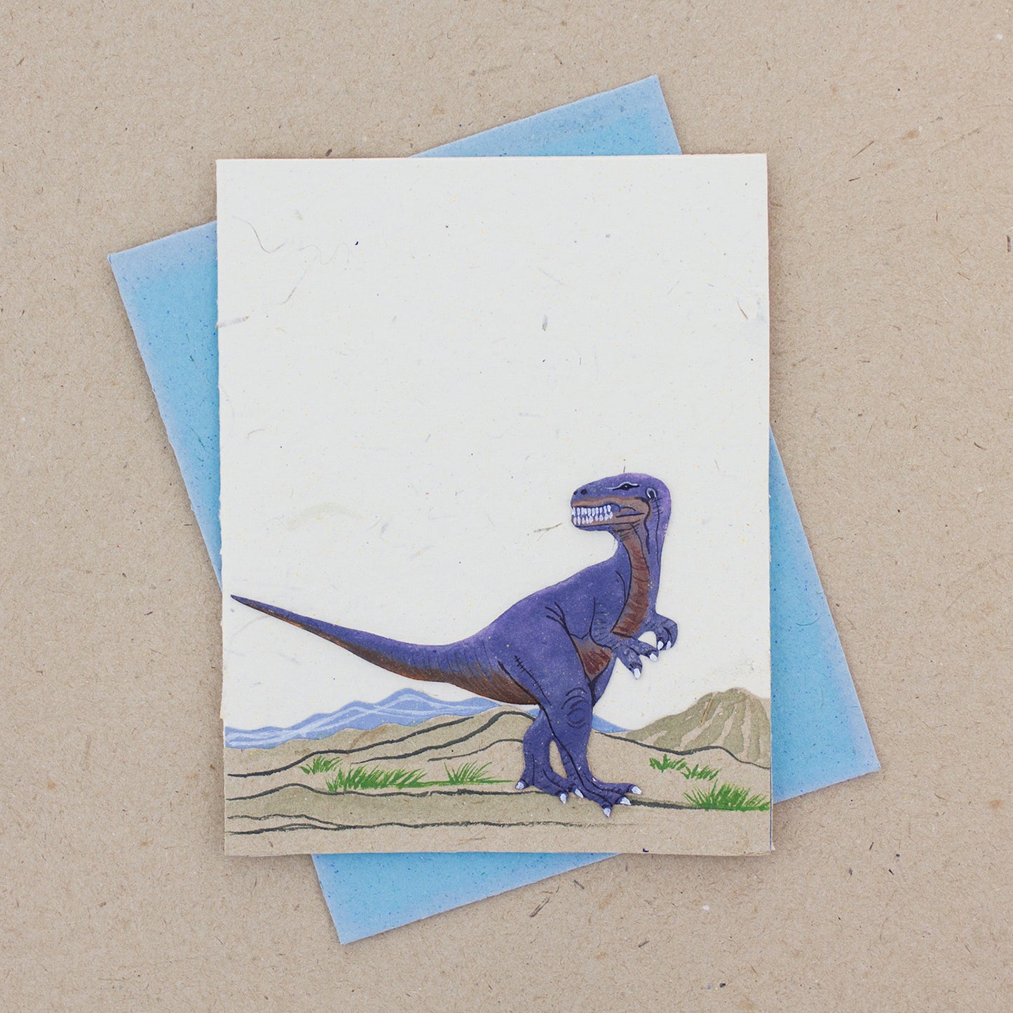 Single Greeting Card Raptor White
