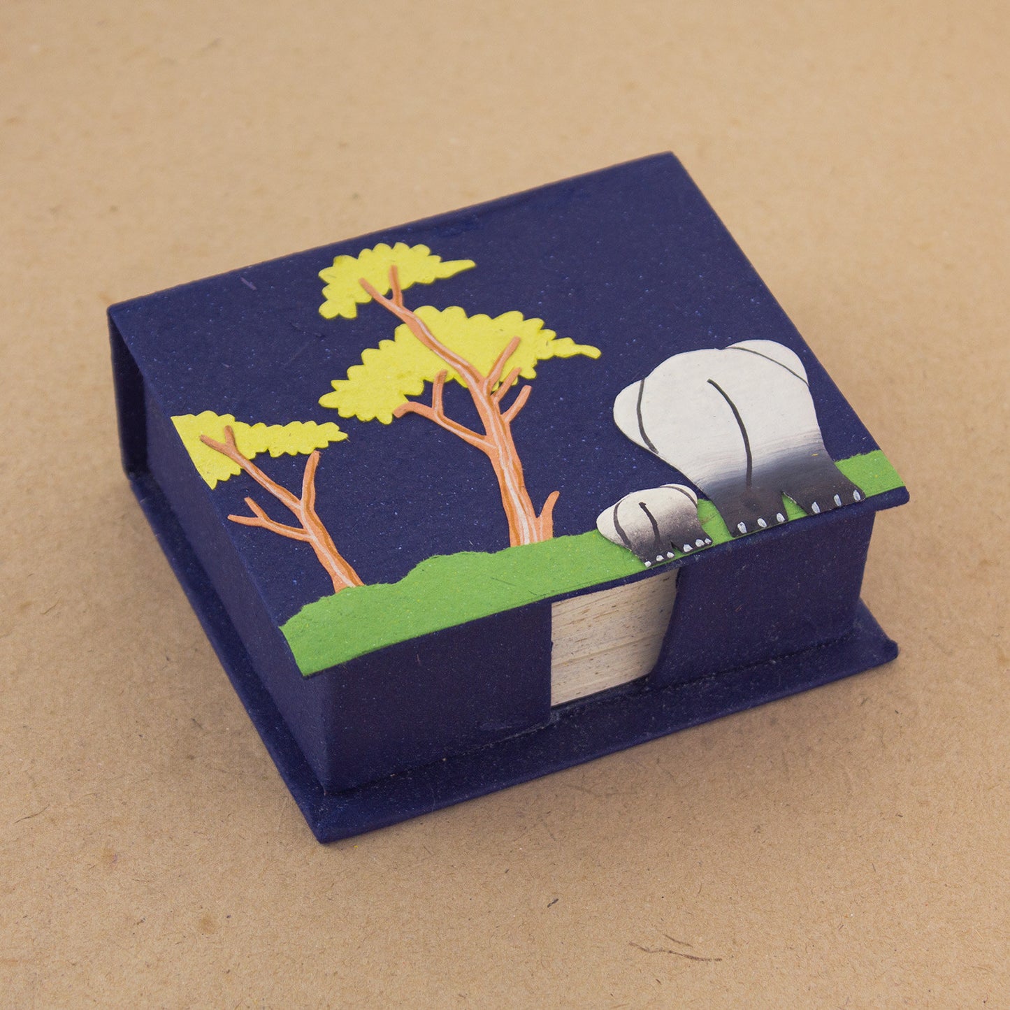 Note Box Mama and Baby Ellies Dark Blue