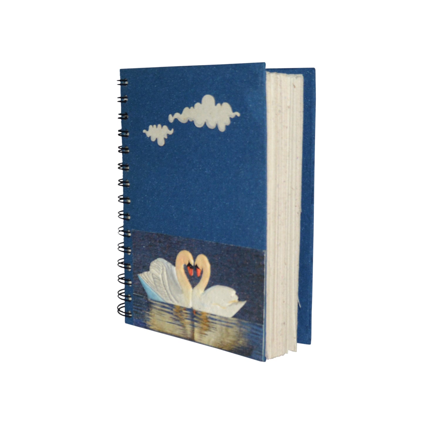 Large Notebook Swan Dark Blue