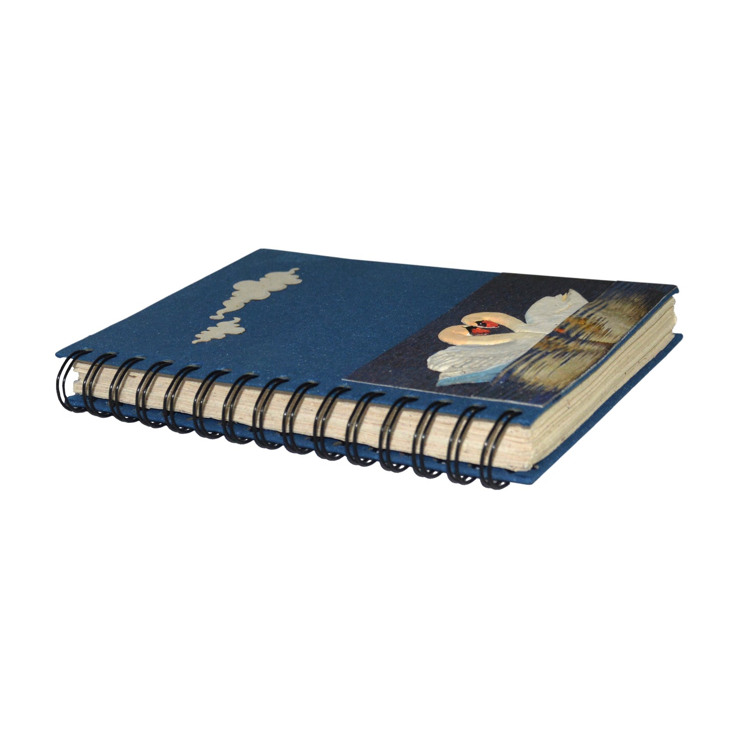 Large Notebook Swan Dark Blue