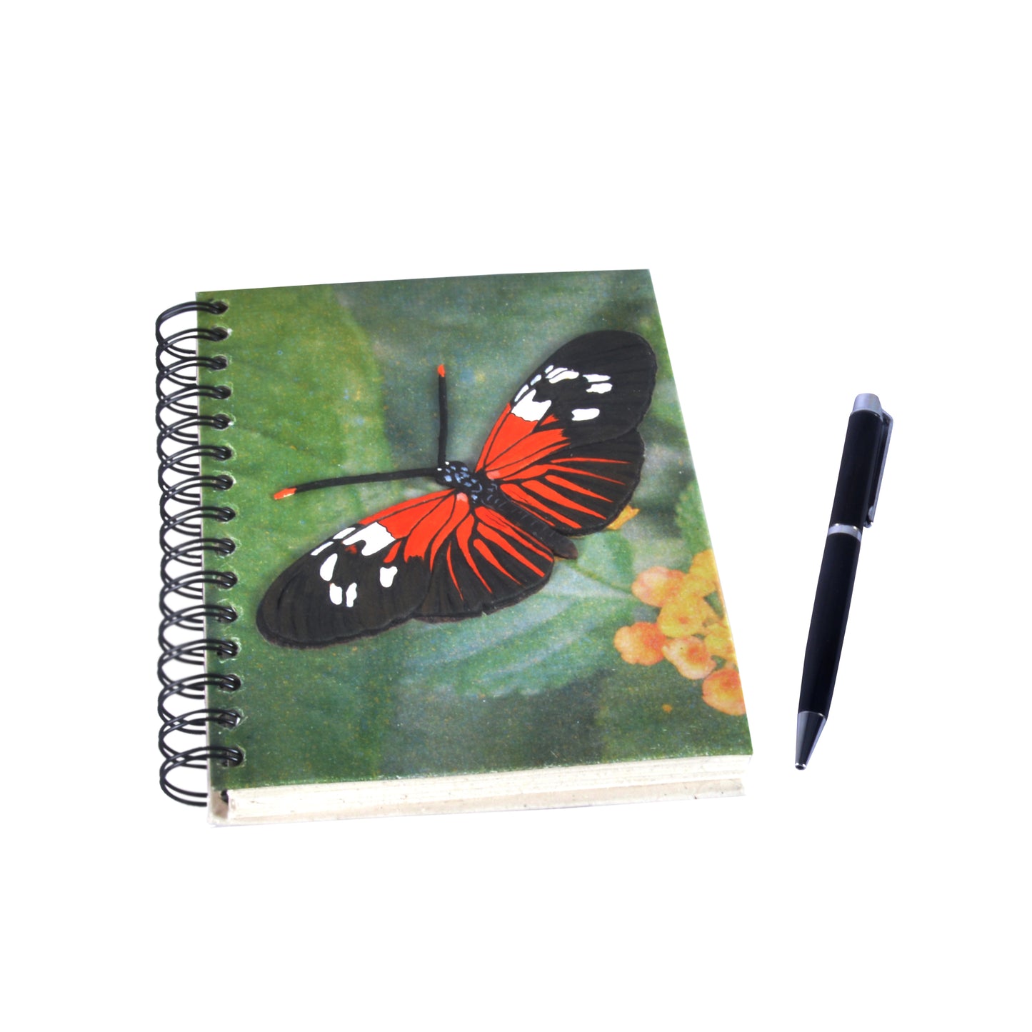 Large Notebook - Butterfly Black & Red