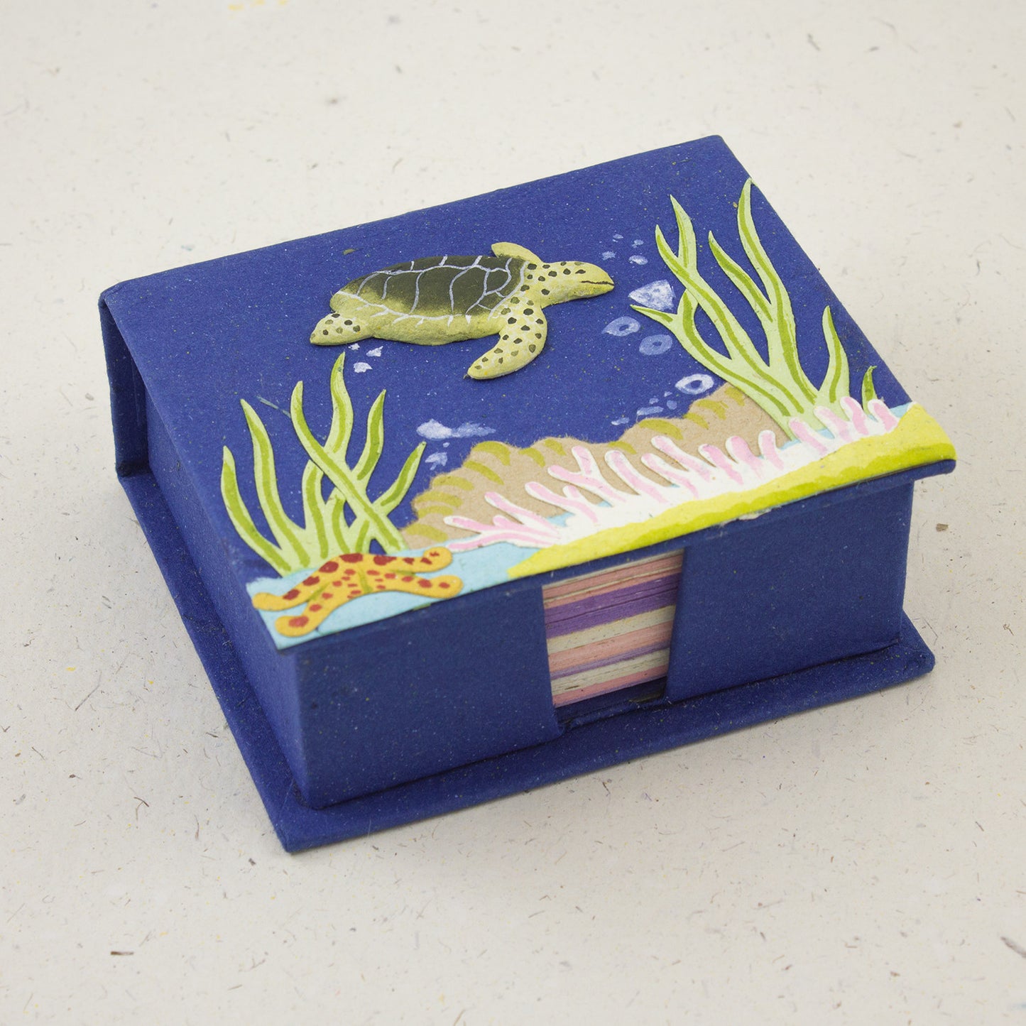 Note Box Sea Turtle Dark Blue
