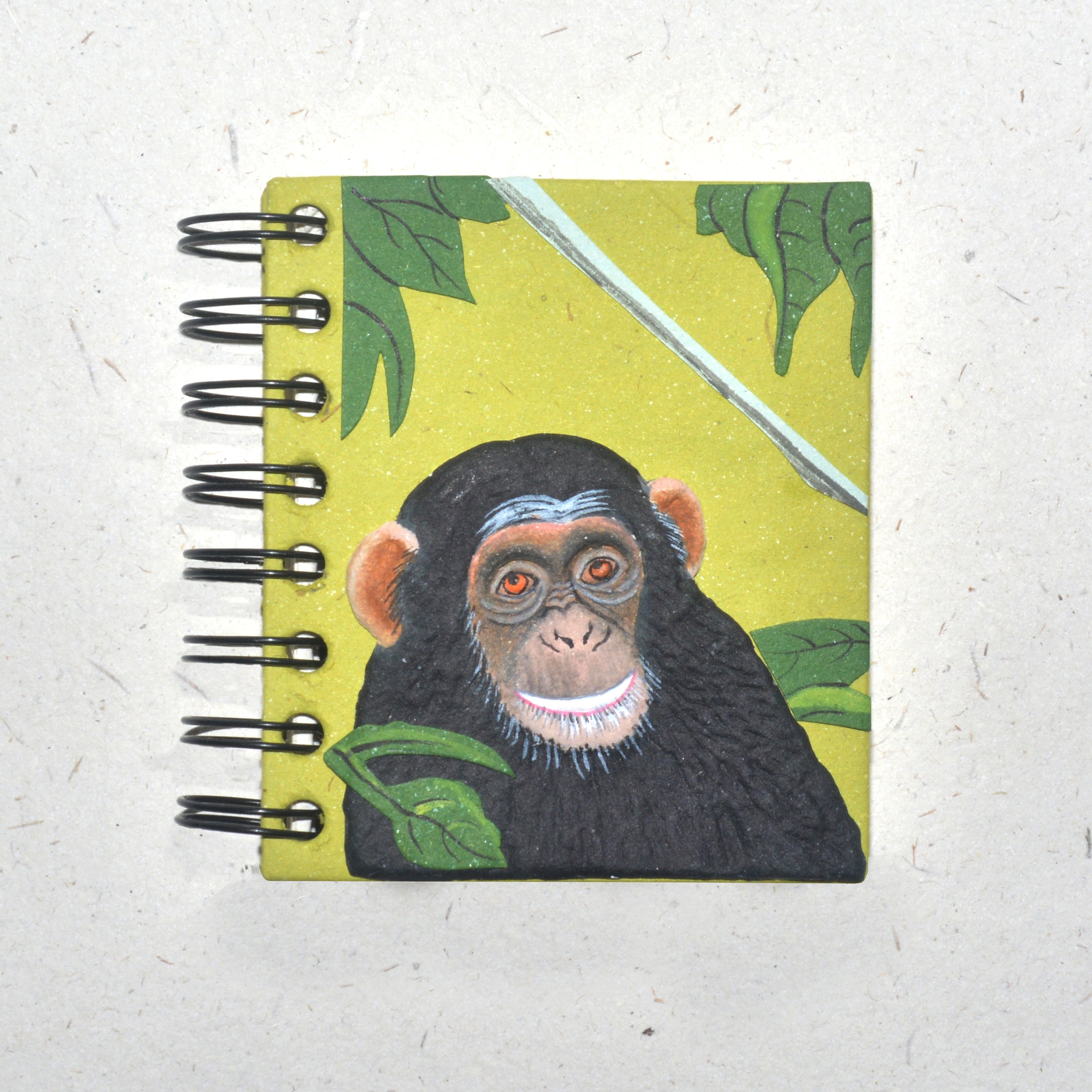 Small Notebook Chimpanzee Natural White