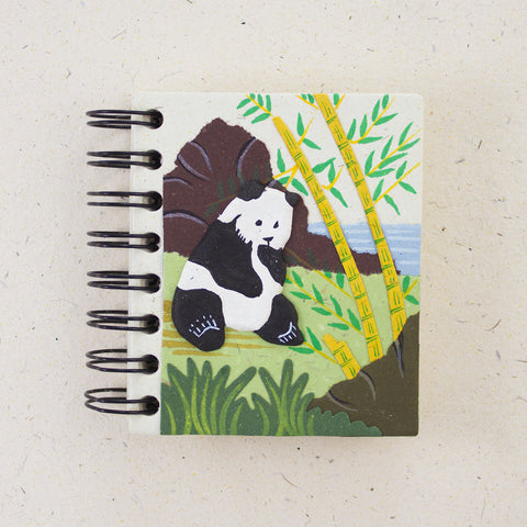 Small Notebook Panda Natural White