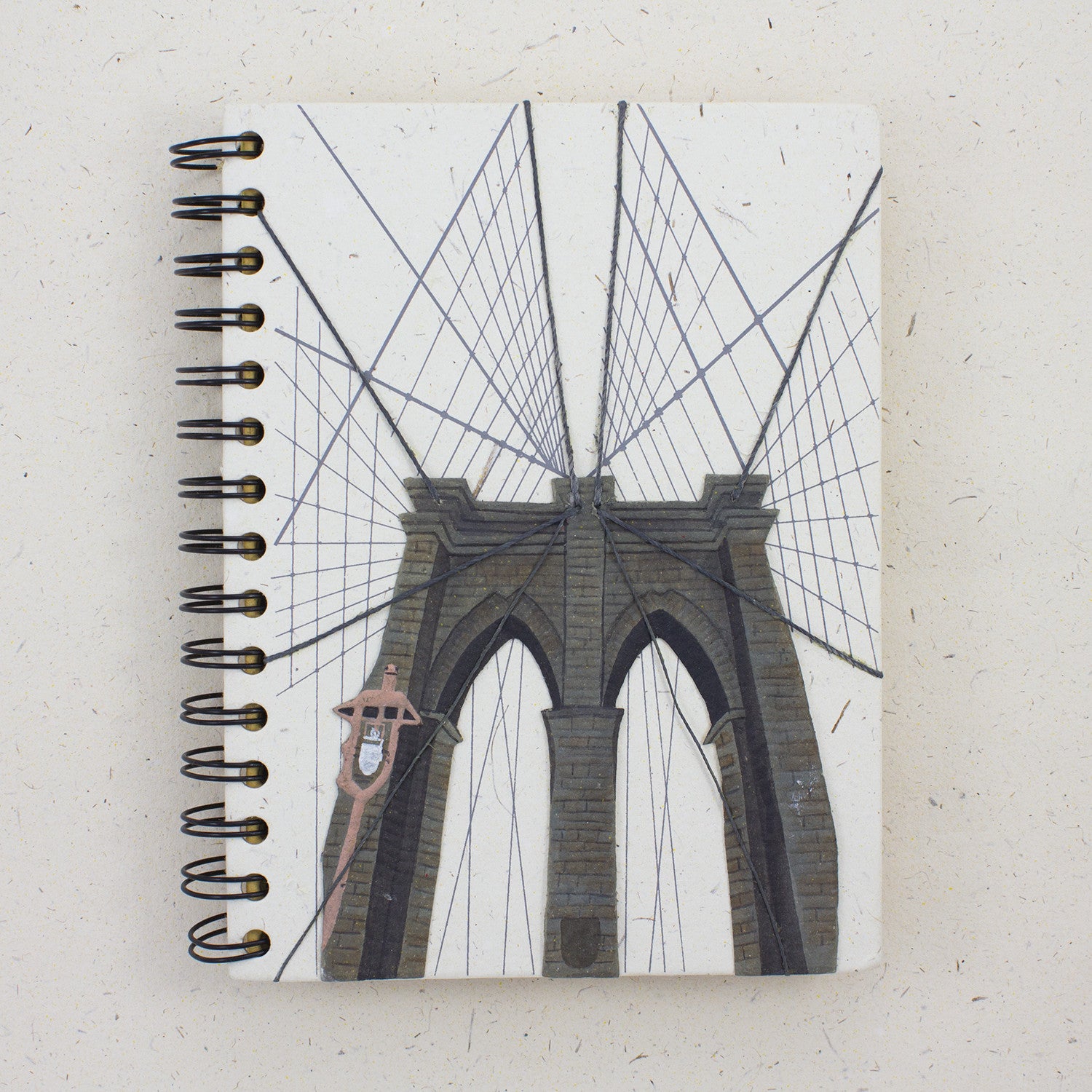 Large Notebook Brooklyn Bridge Natural White