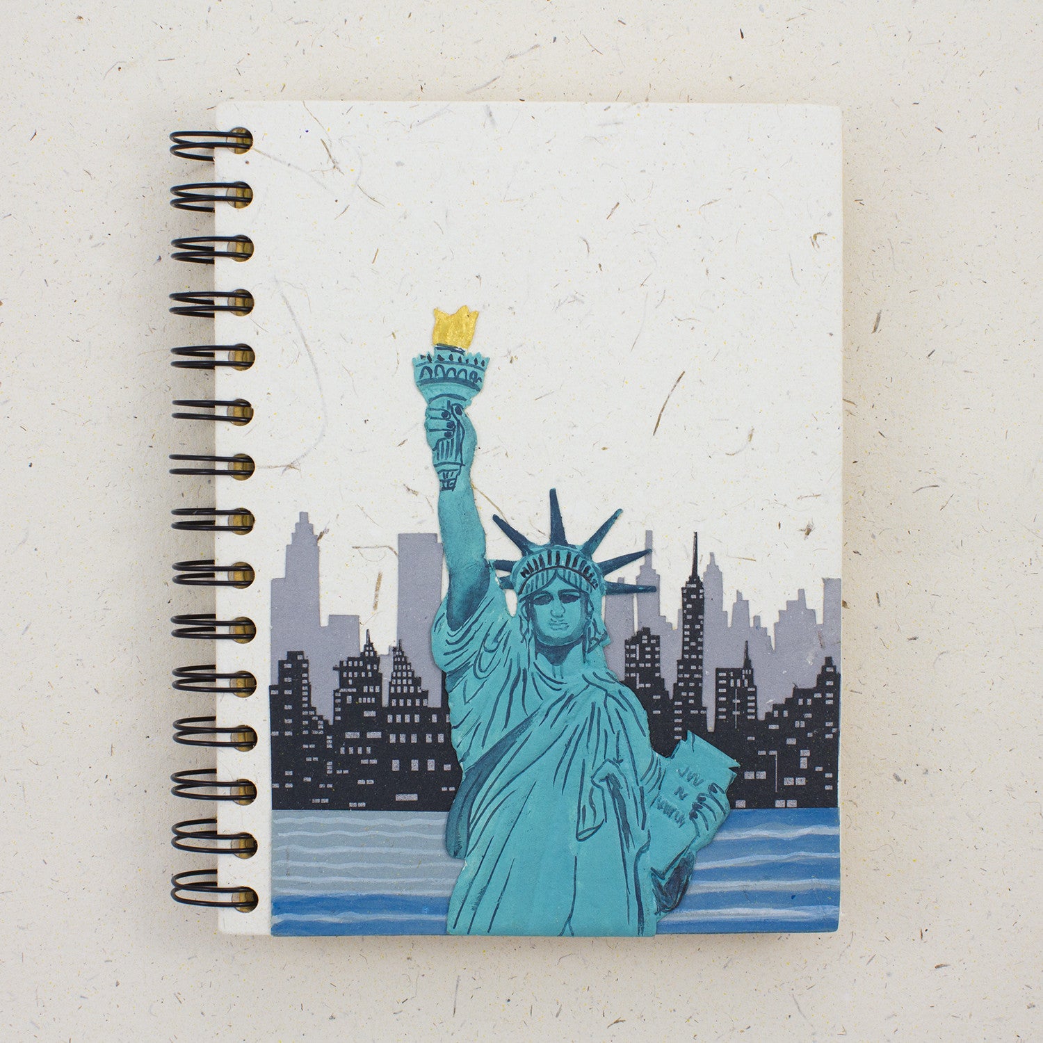Large Notebook Statue of Liberty Natural White