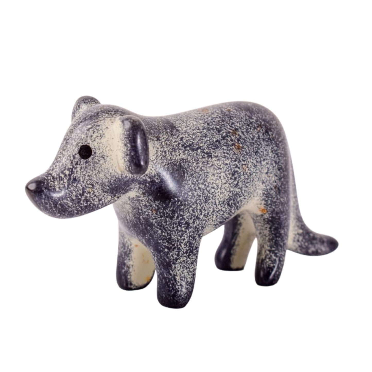 Soapstone Dark Blue Spotted Dog