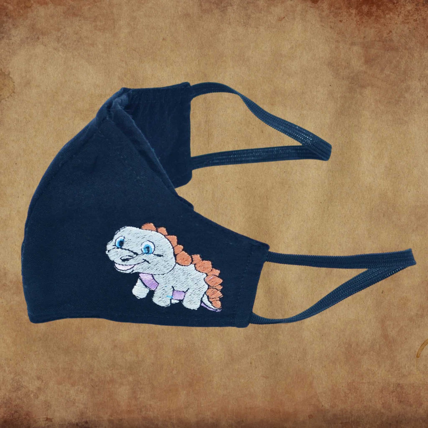 Children's Fabric Mask Stegosaurus