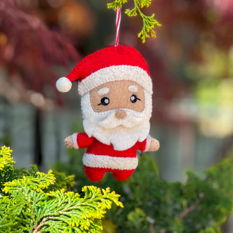Handfelted Ornament Santa Claus