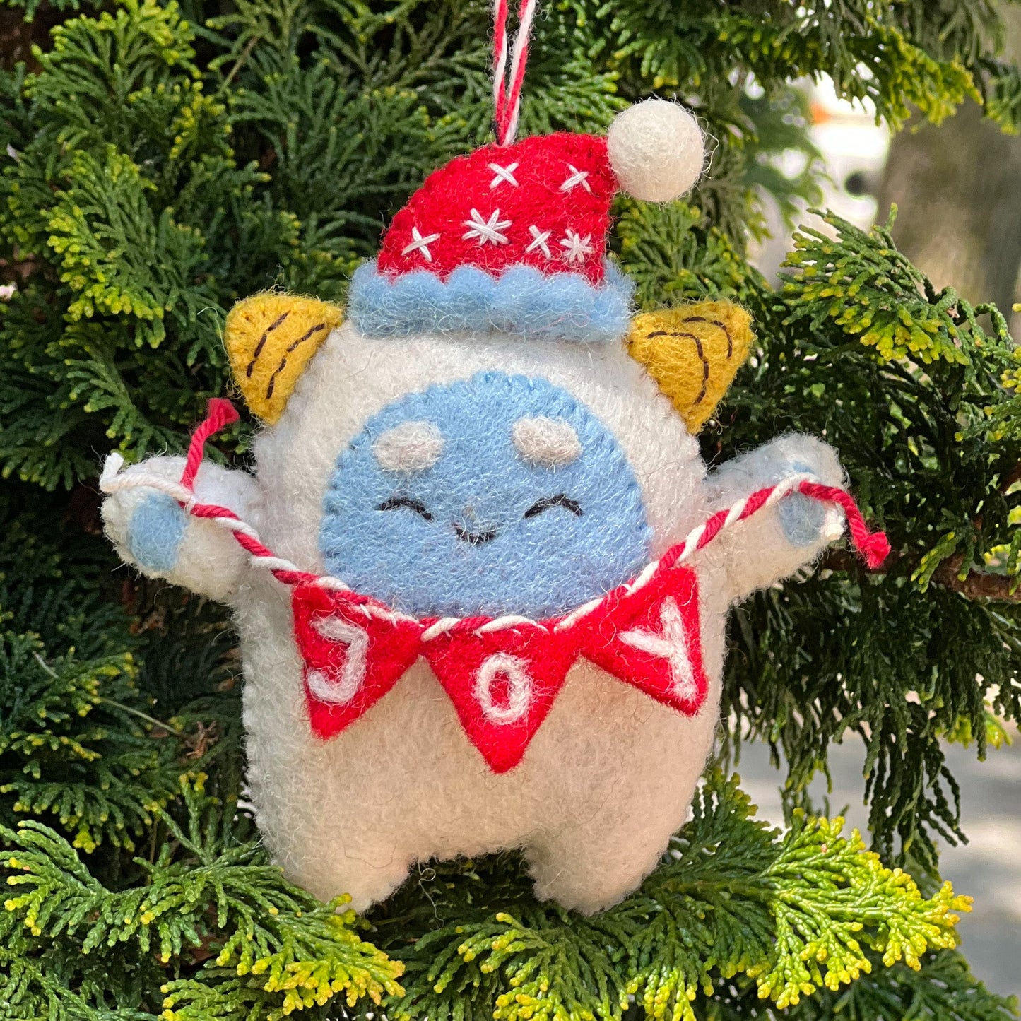 Felt Ornament - Yeti