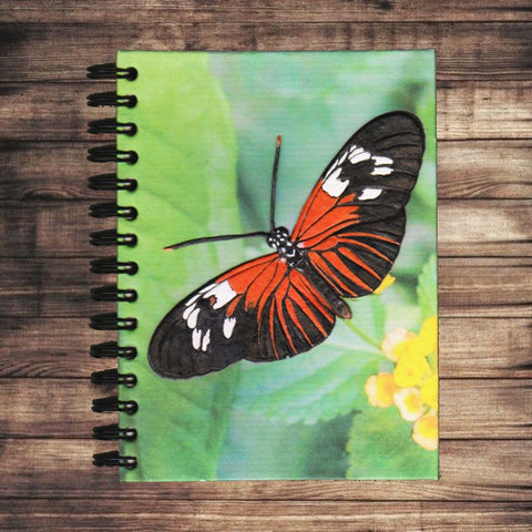 Large Notebook - Butterfly Black & Red