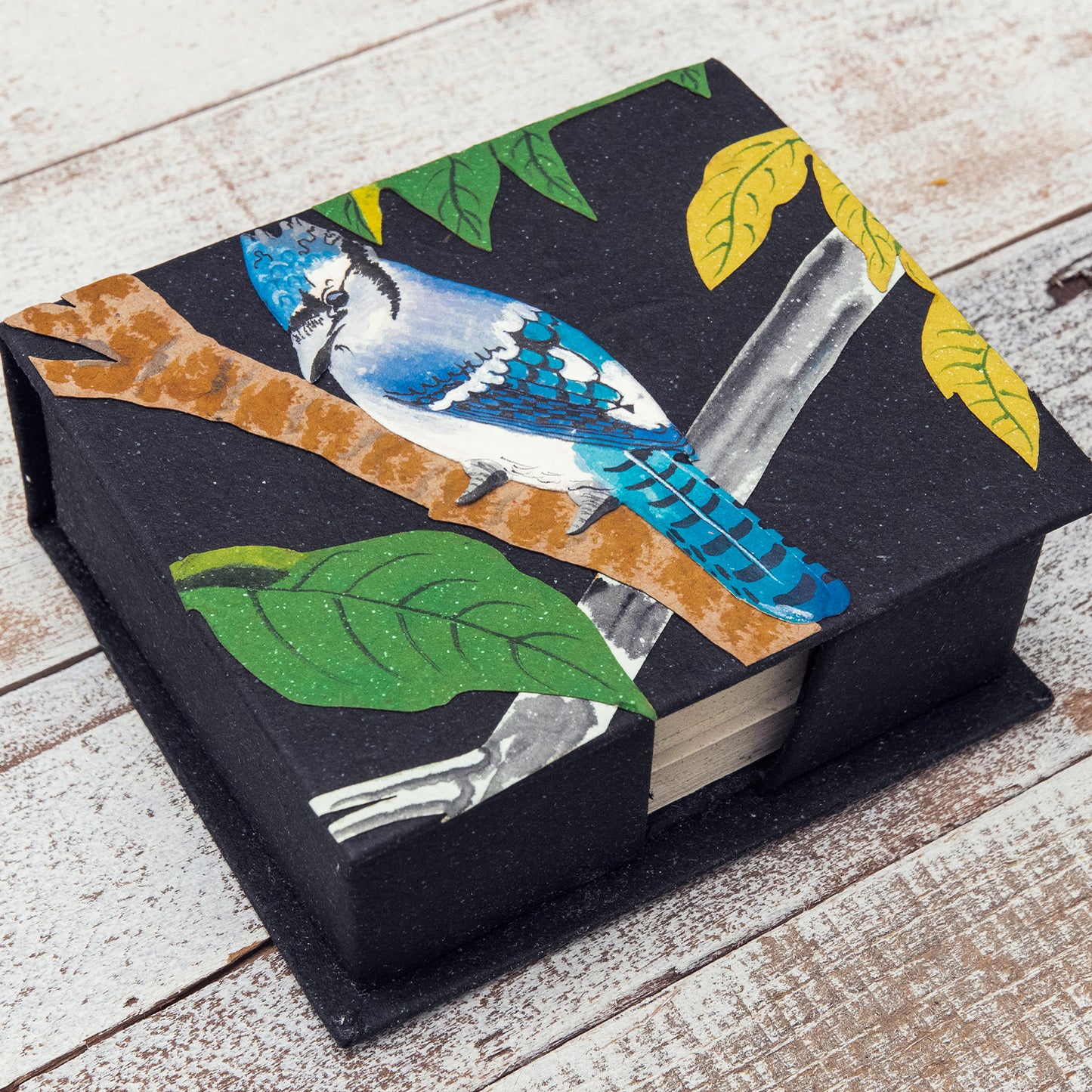 Note Box Blue Jay Embossed