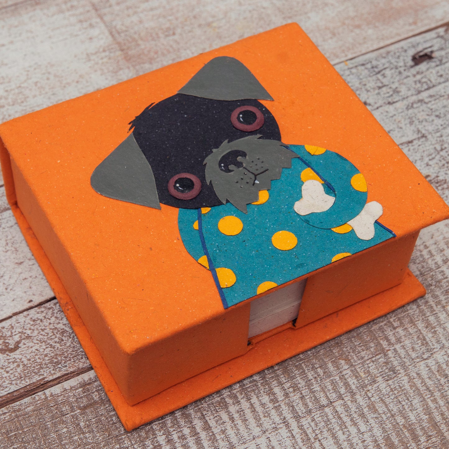 Note Box Sheila the Schnauzer Orange
