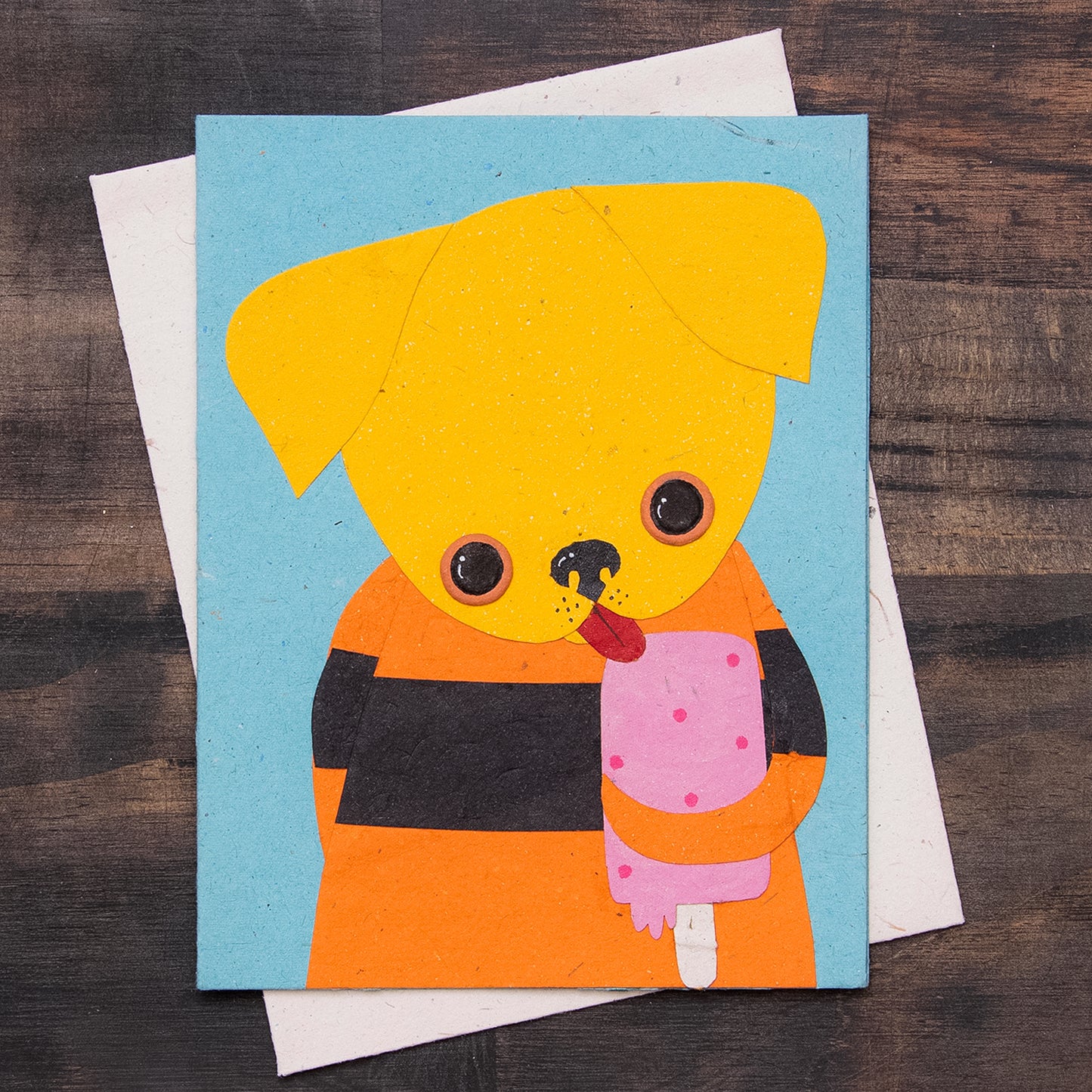 Single Greeting Card Lucas the Labrador Robin's Egg Blue