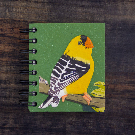 Small Notebook Goldfinch Embossed
