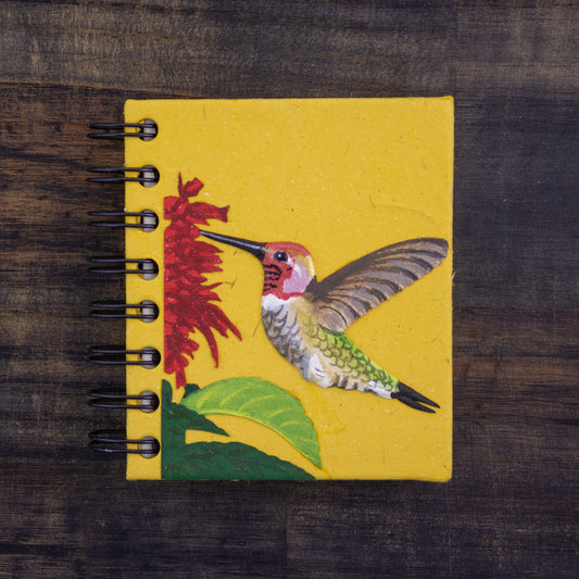 Small Notebook Hummingbird Embossed