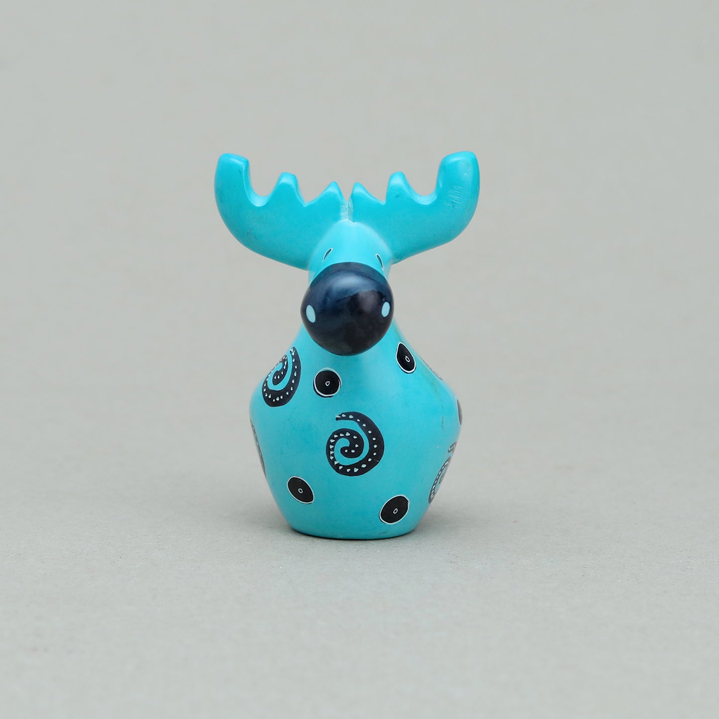 Soapstone Moose Light Blue