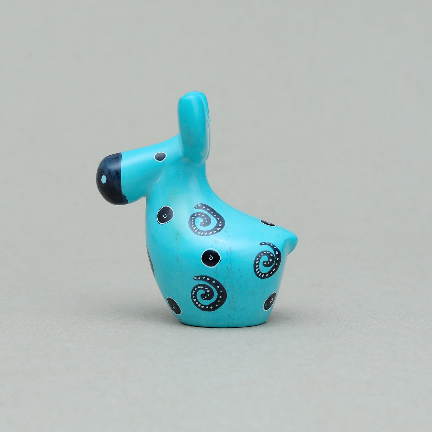 Soapstone Moose Light Blue