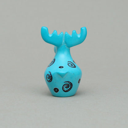 Soapstone Moose Light Blue
