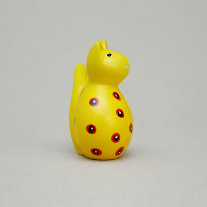 Soapstone Fat Cat Yellow