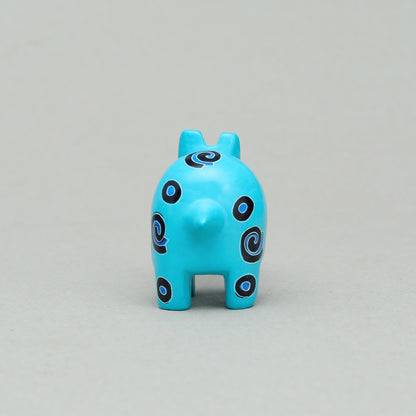 Soapstone Hippo Robin's Egg Blue
